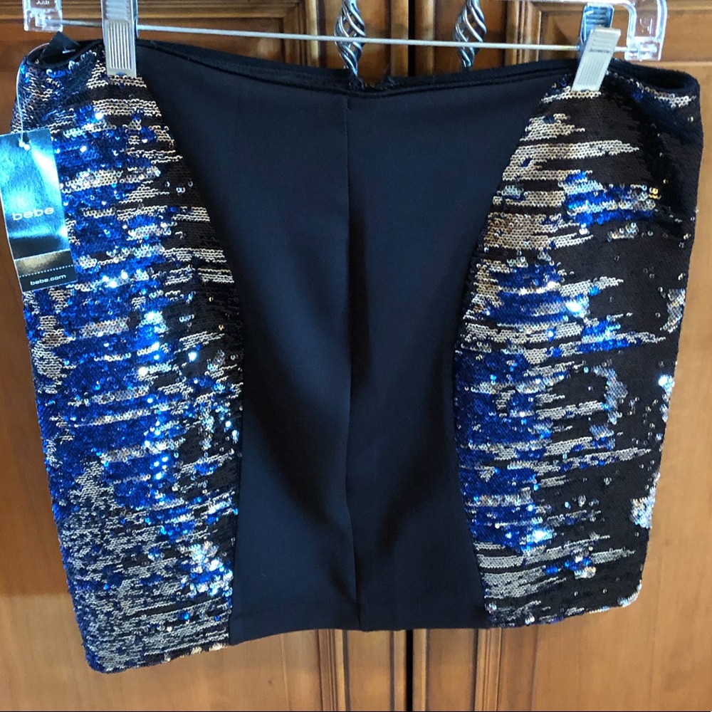 Bebe 3 Way Pencil Sequin Skirt